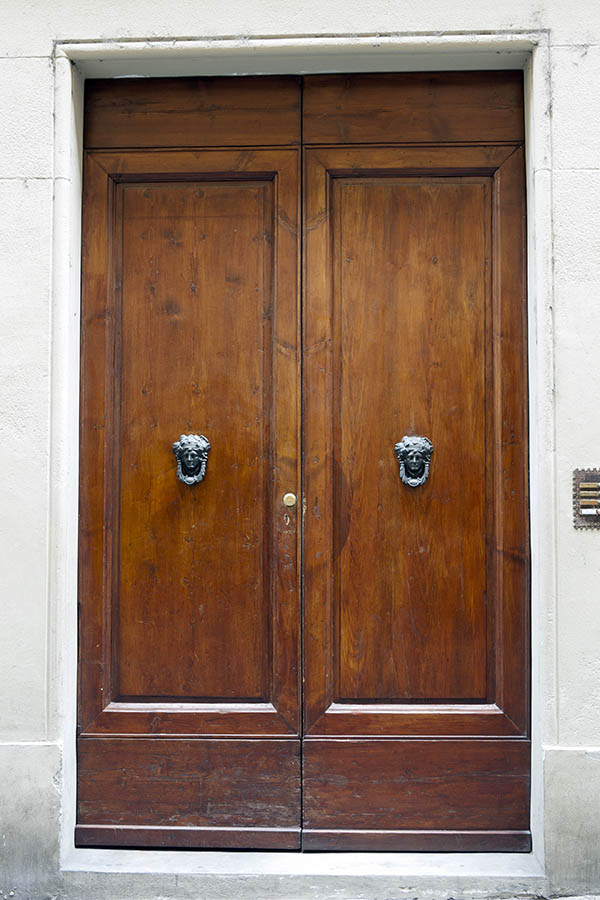 Photo 14749: Panelled, lacquered double door