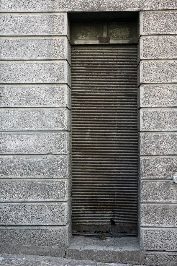 Photo 26482: Brown metal security shutter