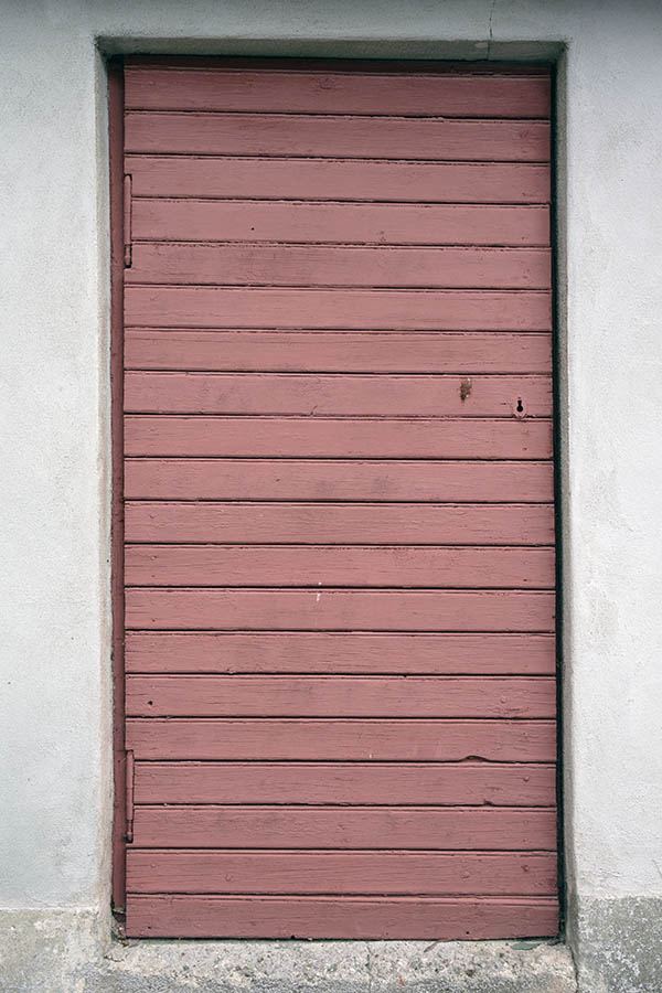 Photo 27304: Worn, brown door of boards