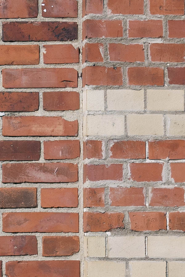 Photo 10167: No door. A red brick embrasure.