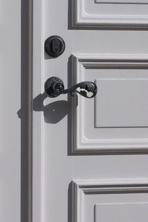 Photo 10248: Panelled, white double door
