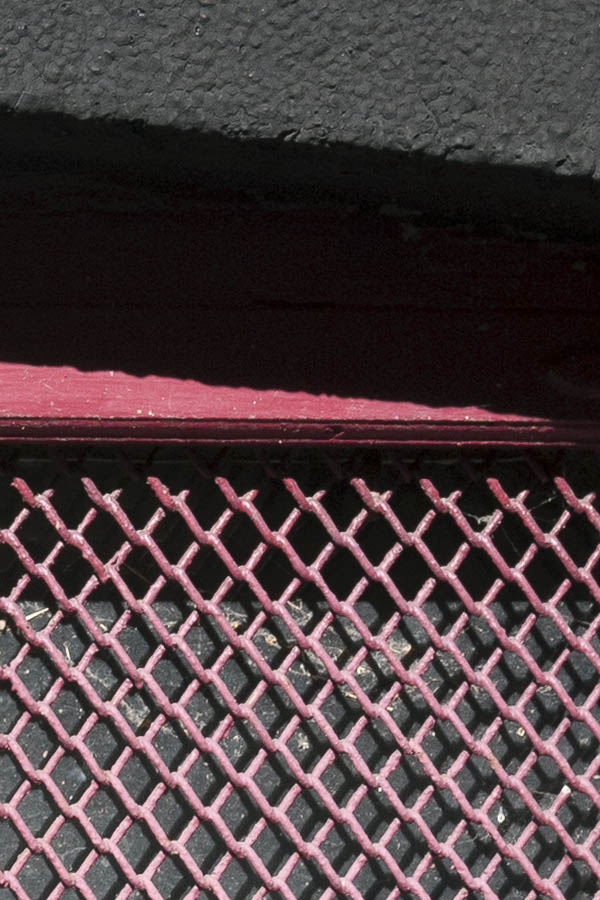 Photo 10324: Pink cellar window with lattice