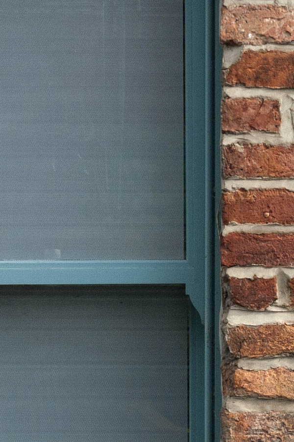 Photo 11591: Two teal sash windows
