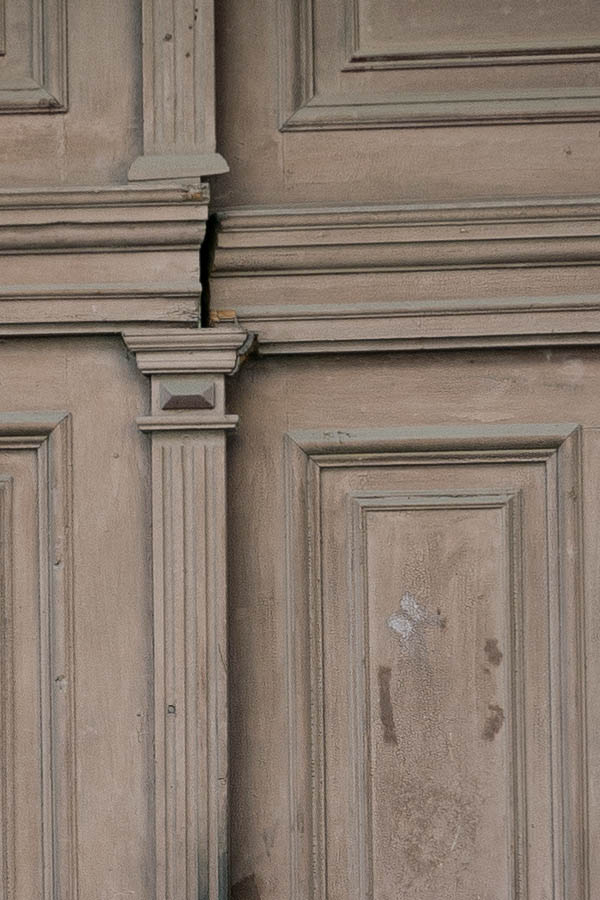 Photo 14519: Formed, panelled, brown gate