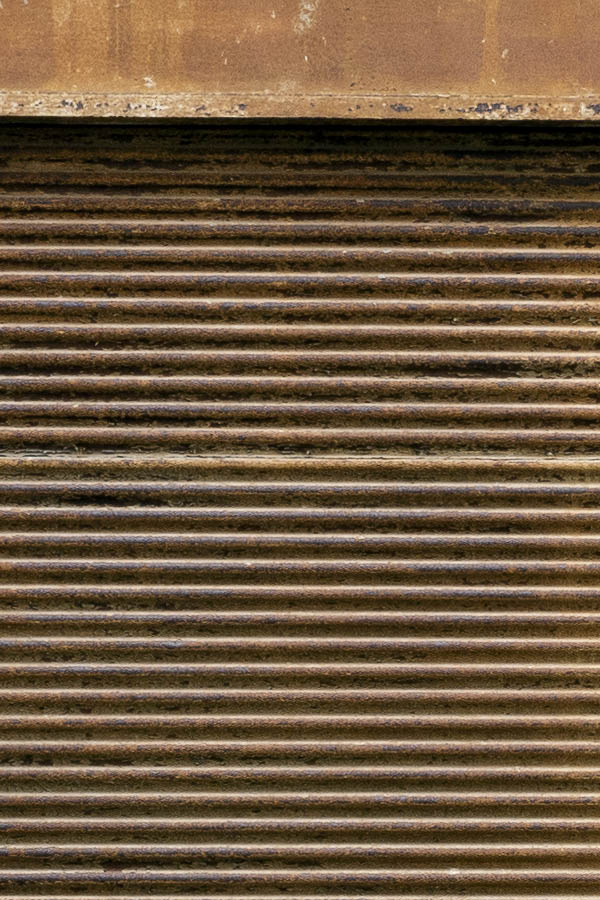Photo 14882: Light brown, rusty security shutter