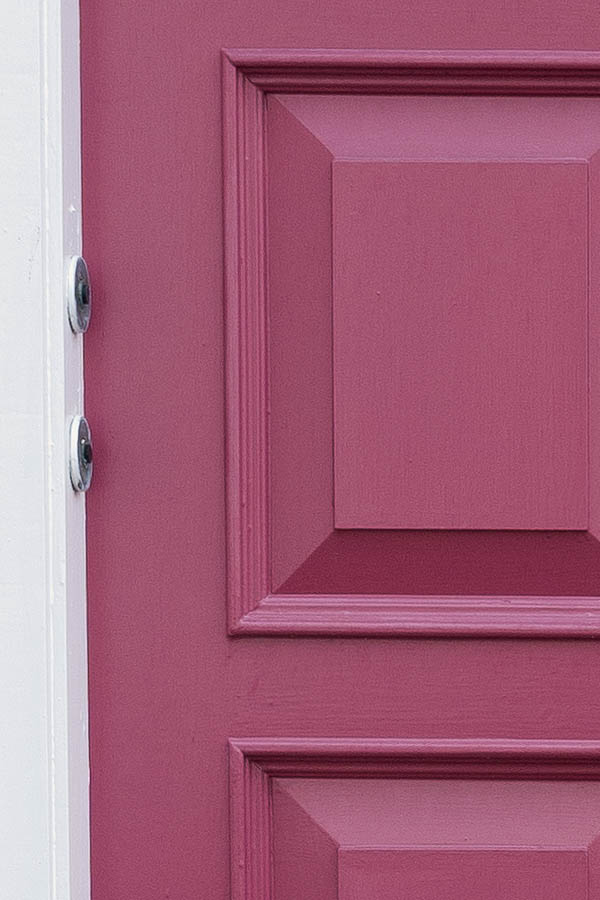 Photo 16683: Panelled, purple double door