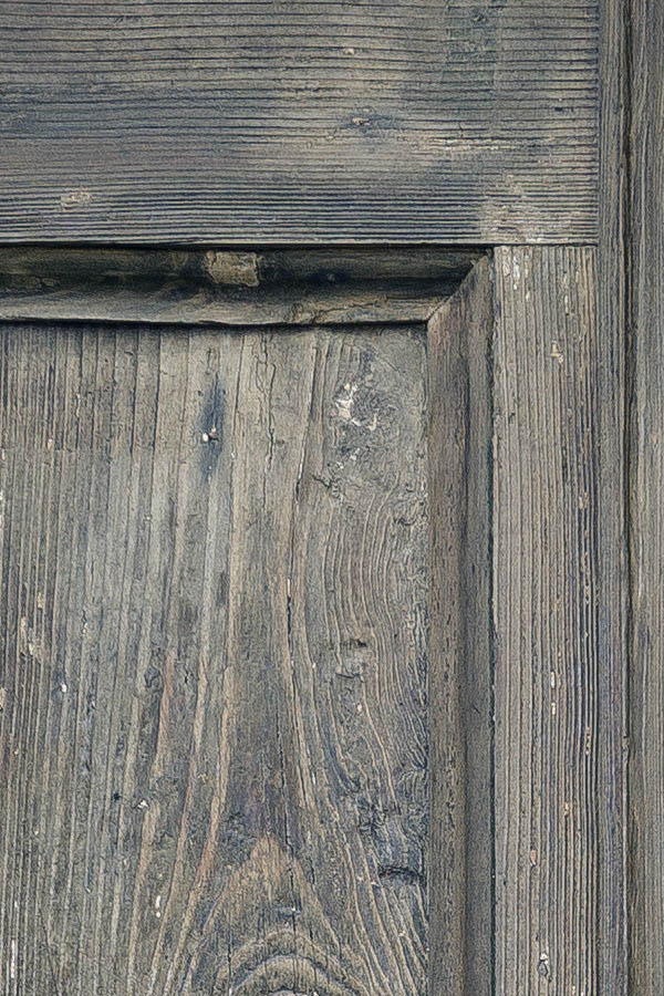 Photo 24812: Panelled, unpainted, oiled double door