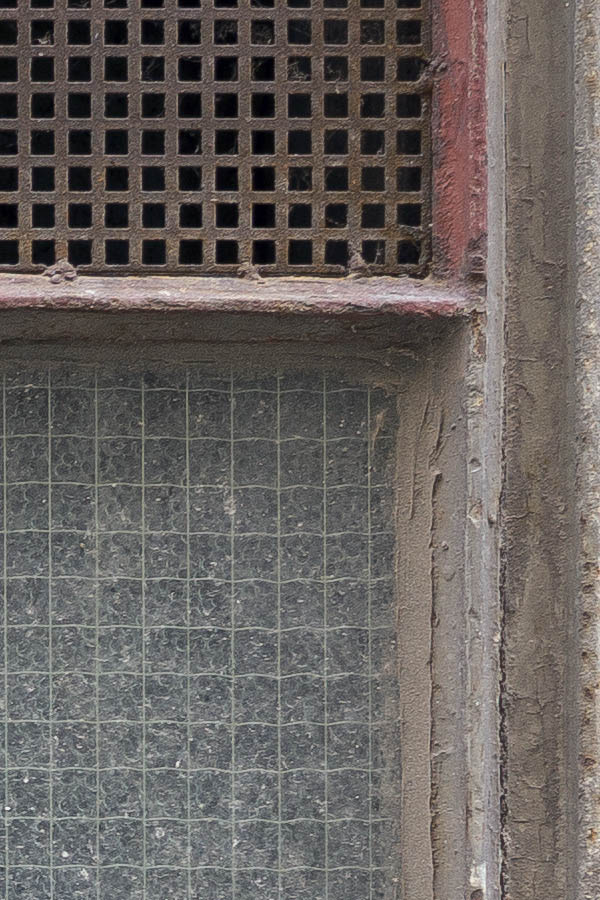 Photo 24888: Grey cellar window with 12 panes