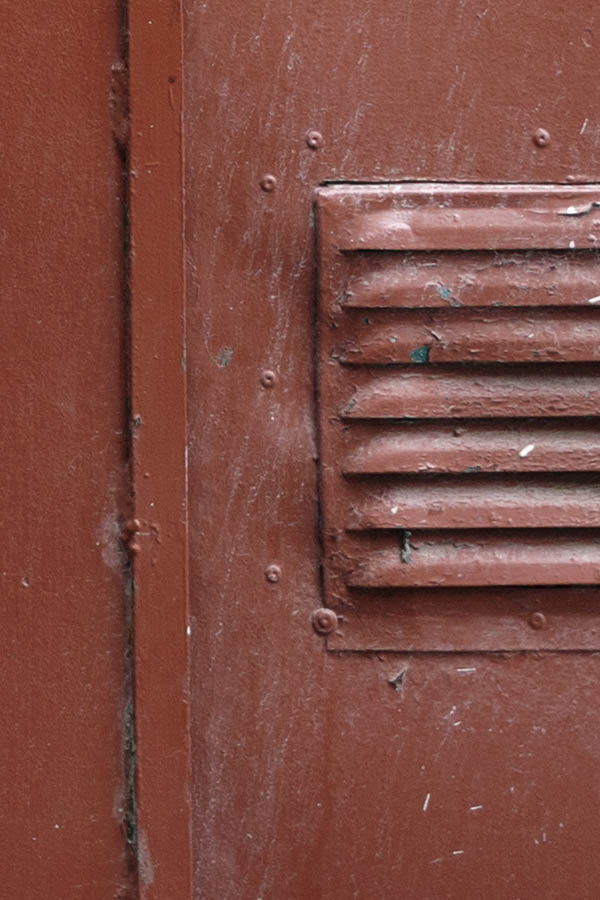 Photo 27224: Brown metal door with sidepiece
