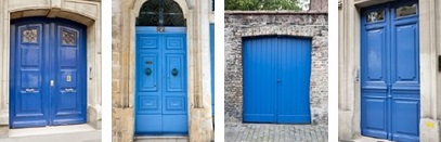 Blue doors