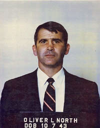 Oliver North mug shot