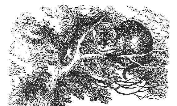 Alice and the Cheshire cat