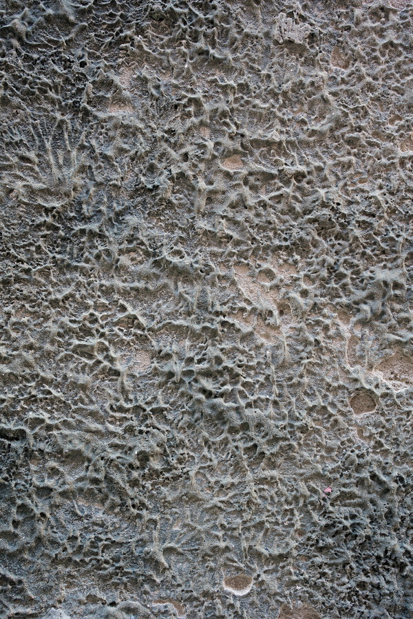 Photo 24387: Worn, plastered, uneven wall in black and white