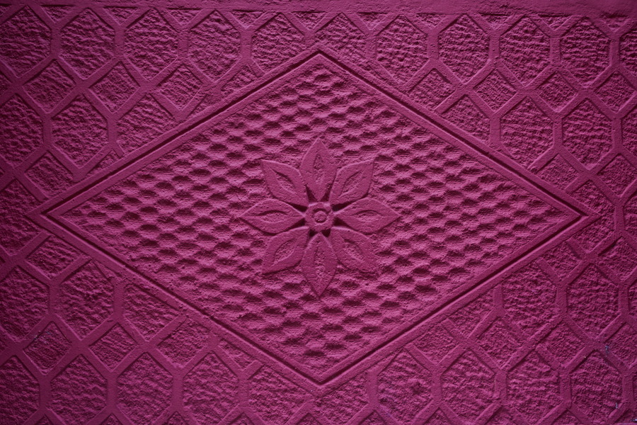 Photo 27461: Purple stone with carved pattern