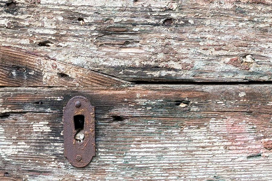 Photo 24760: Worn wall of brown boards