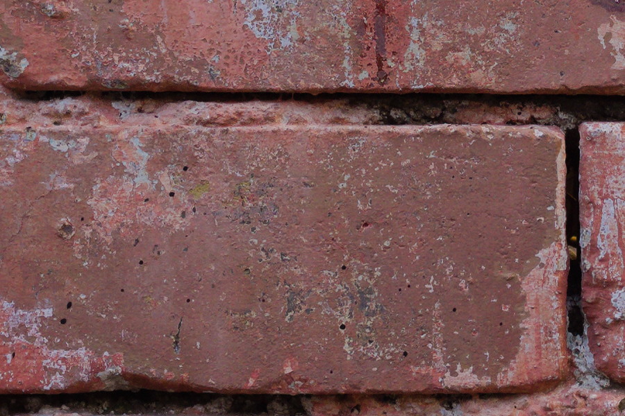 Photo 27418: Rough, red wall of bricks