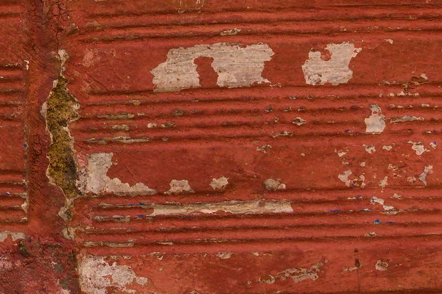 Photo 27430: Rough wall of red bricks.